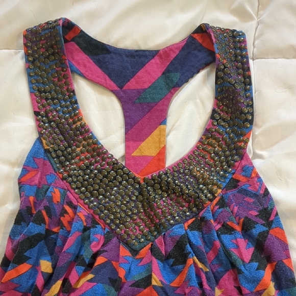 Colorful Geometric Pattern Dress - Picture 3 of 3